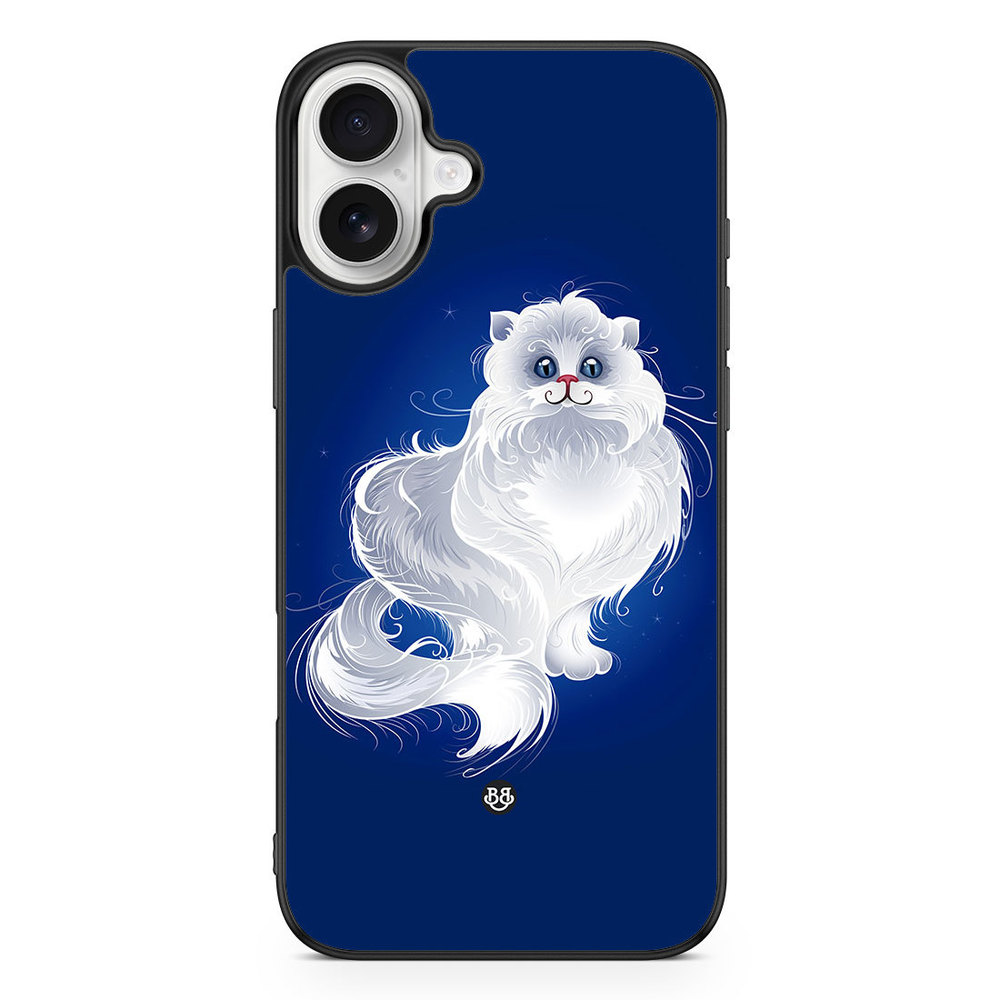 iPhone 16 Plus Skal - Vit Katt