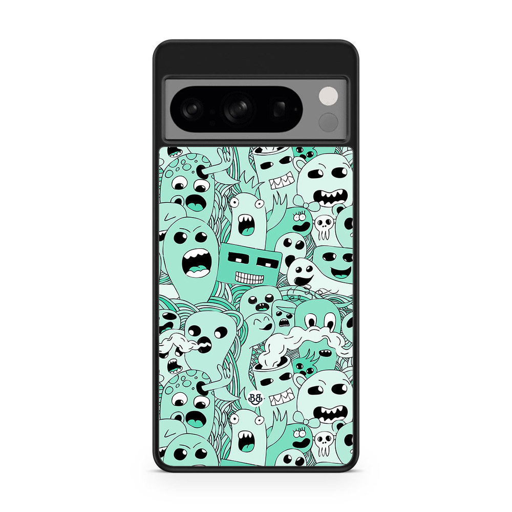 Google Pixel 8 Pro Case - Spökmönster