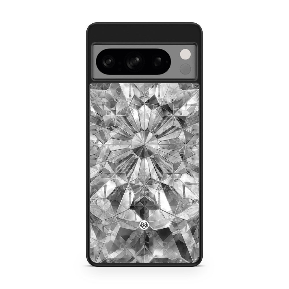 Google Pixel 8 Pro Case - Grey Crystals