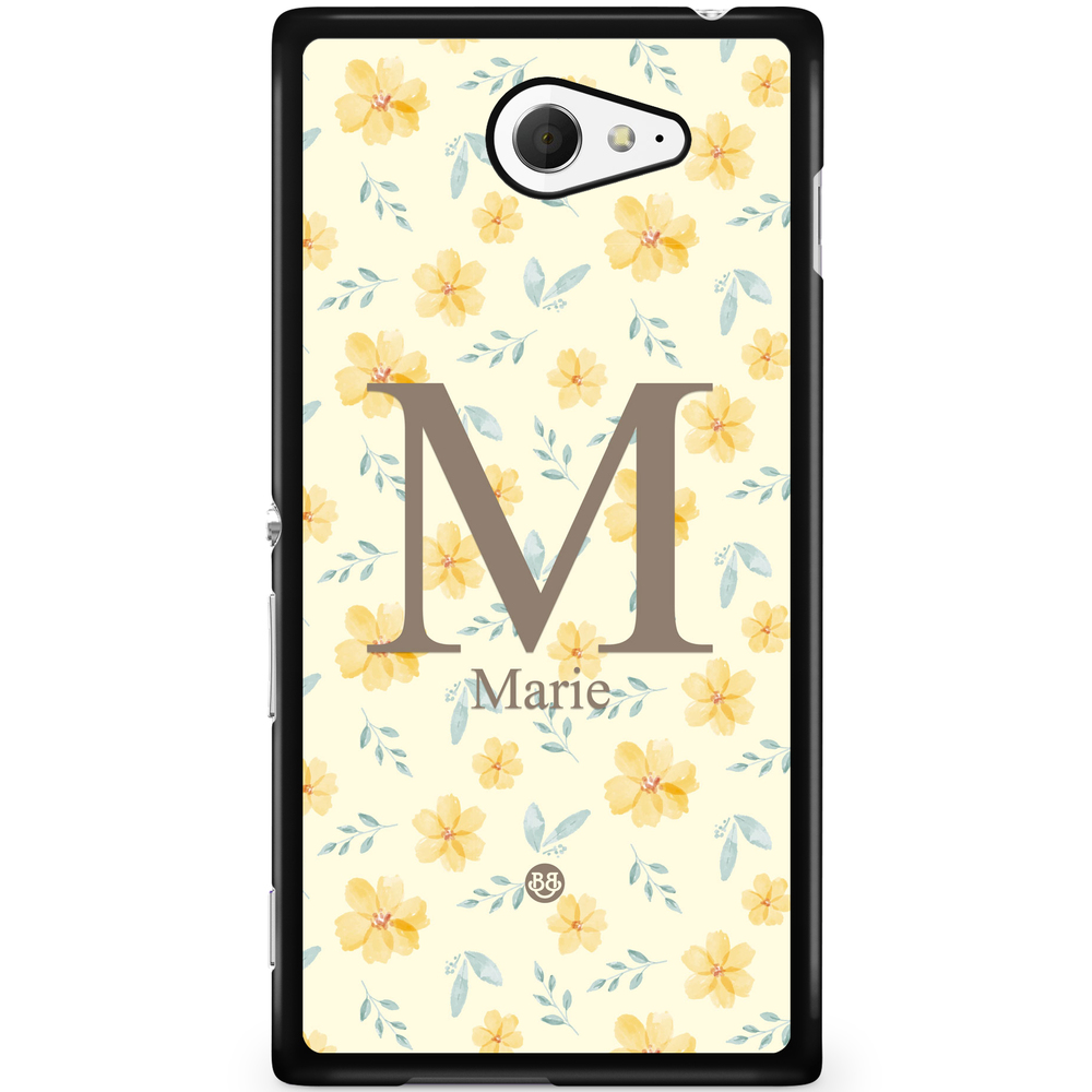 Sony Xperia M2 Aqua Case Custom - AWAKEN - Golden Bloom