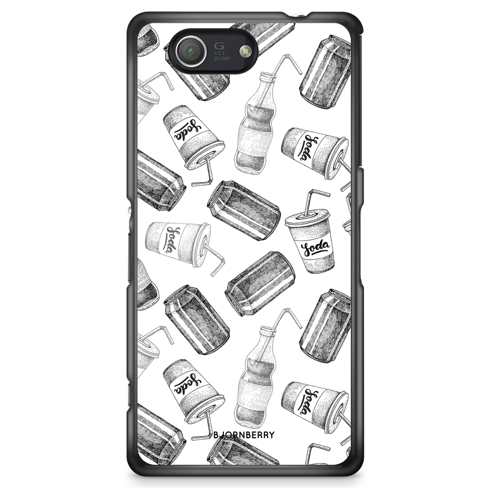 Sony Xperia Z3 Compact Case - Soda Black & White