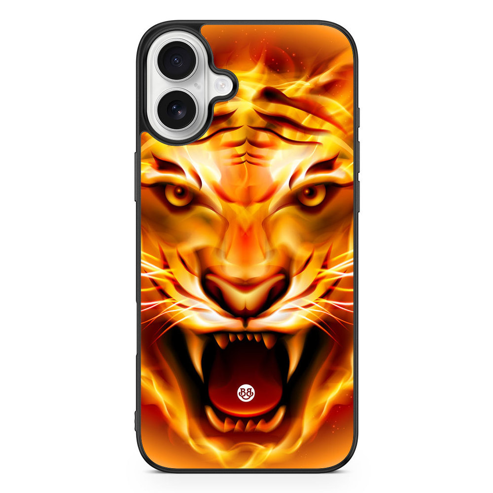 iPhone 16 Plus Case - Flames Tiger