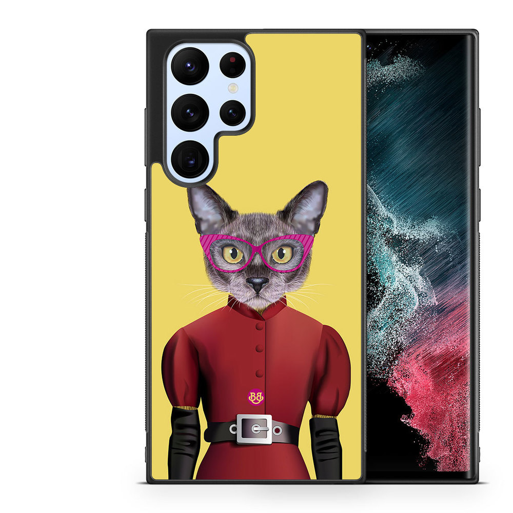 Samsung Galaxy S22 Ultra 5G Case - Hipster Cat
