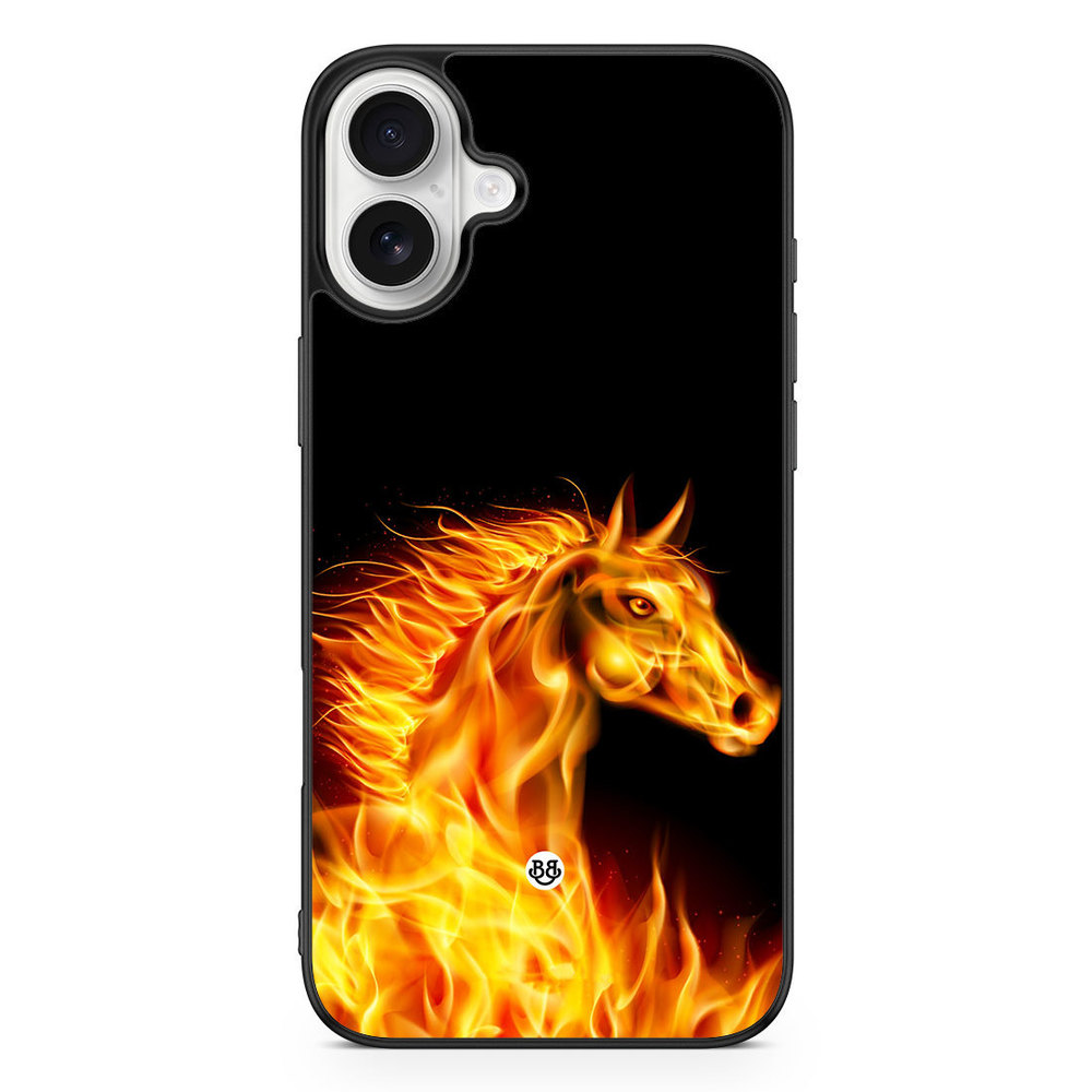 iPhone 16 Plus Case - Flames Horse