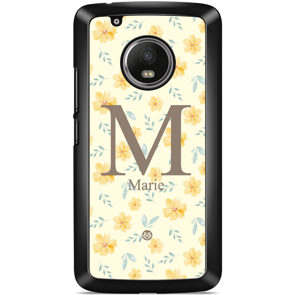 Moto G5 Case Custom - AWAKEN - Golden Bloom