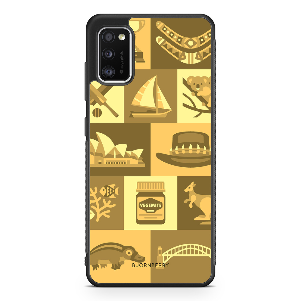 Samsung Galaxy A41 Case - Australian Pattern