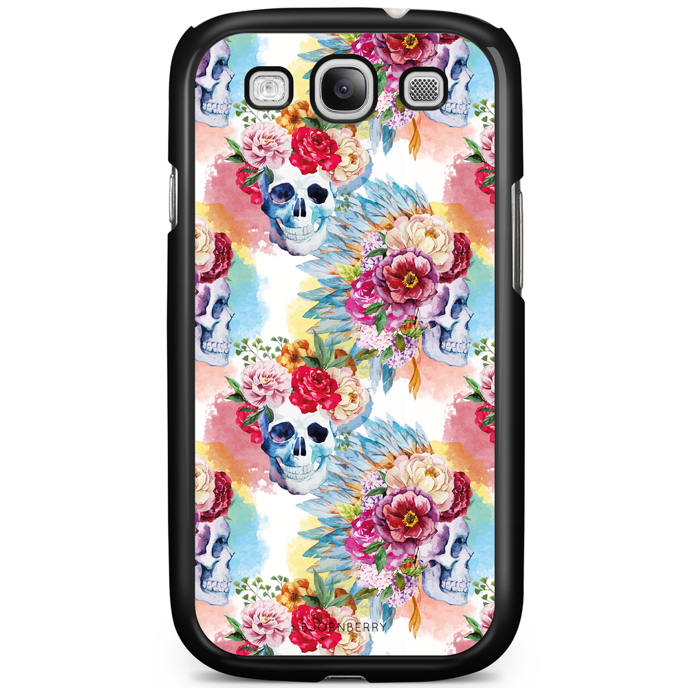 Samsung Galaxy S3 Mini Case - Skulls And Flowers