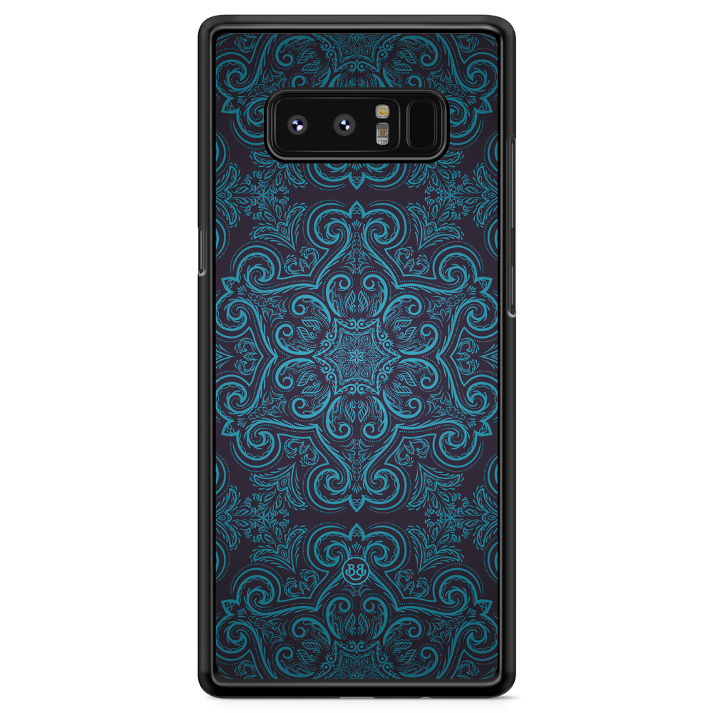 Samsung Galaxy Note 8 Case - Blue Retro Pattern