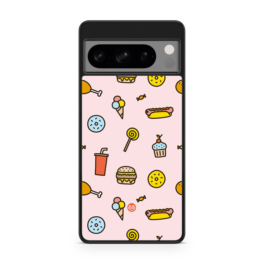 Google Pixel 8 Pro Case - Junk food Pattern