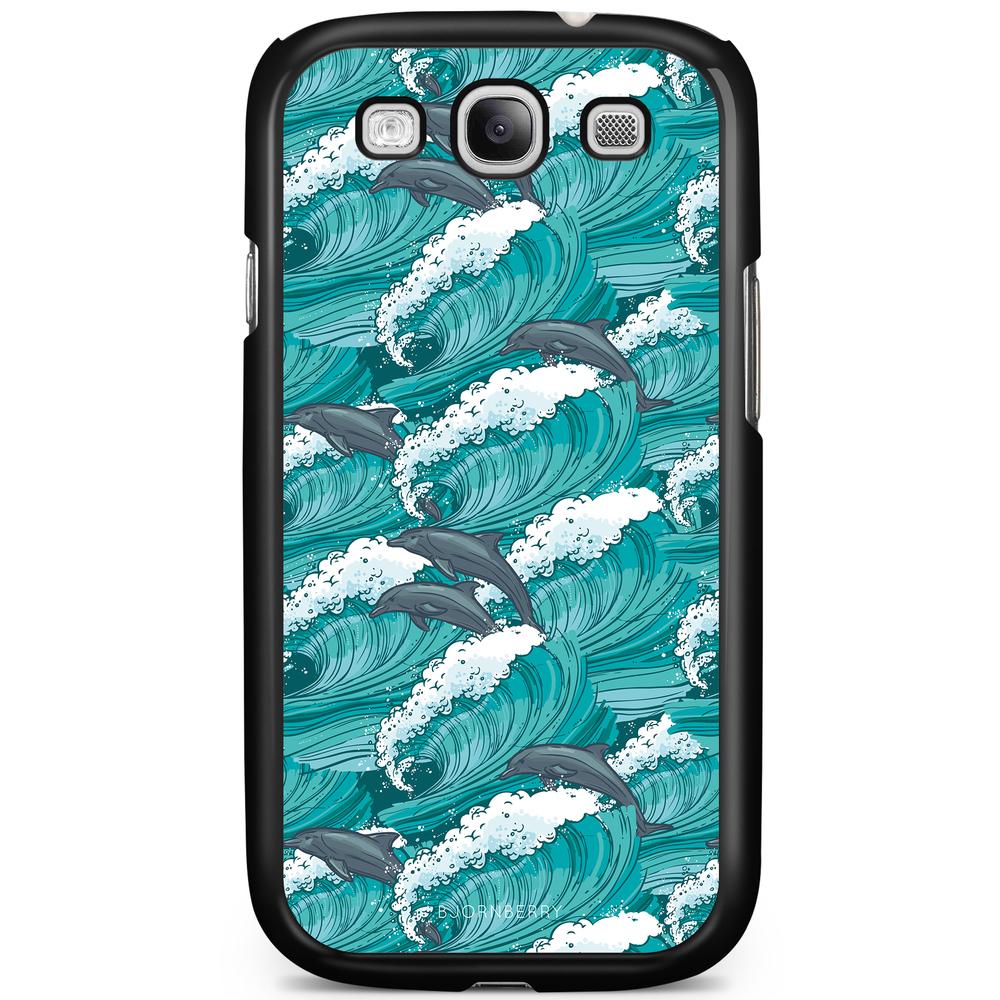 Samsung Galaxy S3 Mini Case - Waves And Dolphins