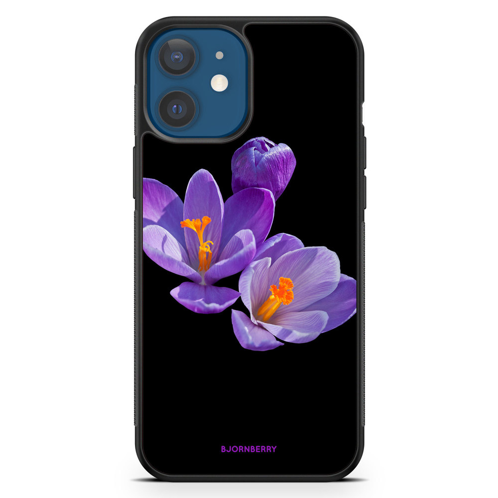 iPhone 12 Case - Purple Flowers