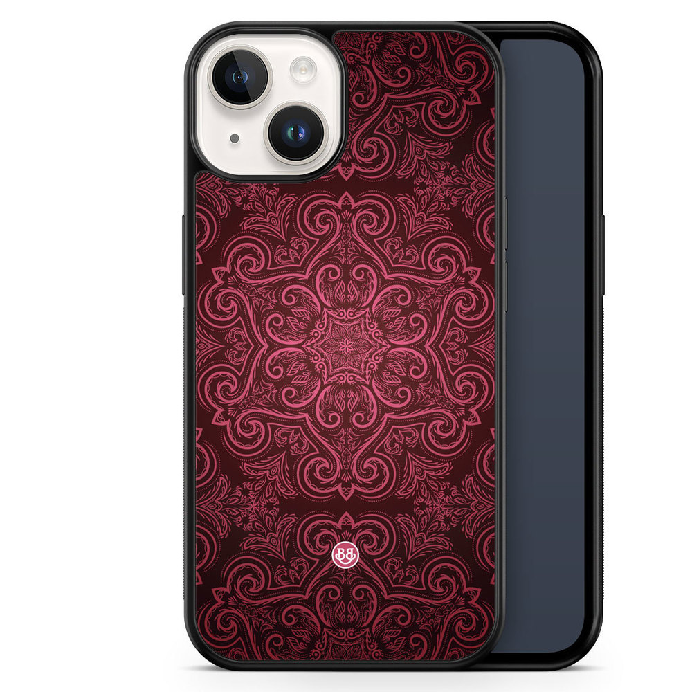 iPhone 14 Case - Red Retro Pattern