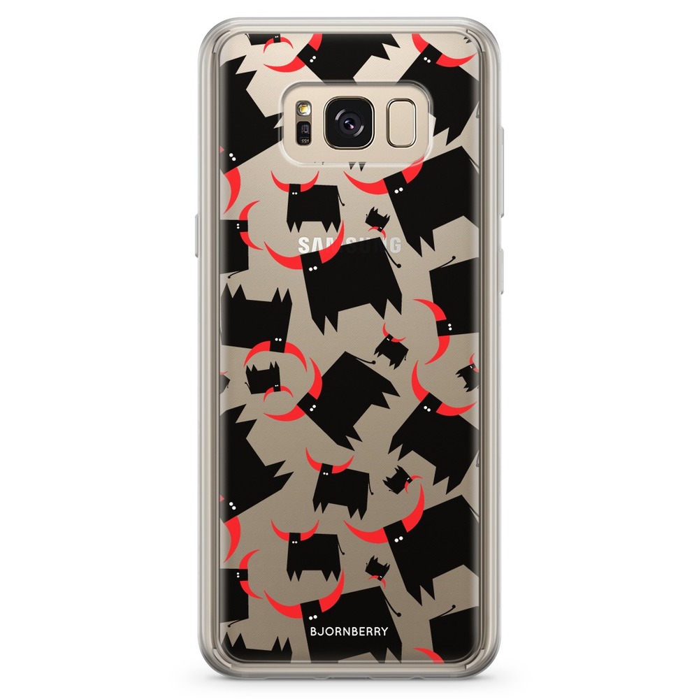 Samsung Galaxy S8 Fashion Case - Bull Red Horns