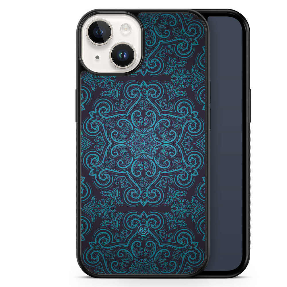 iPhone 14 Case - Blue Retro Pattern