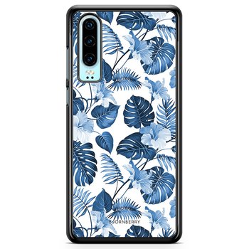 Huawei P30 Skal - Blå Blommor