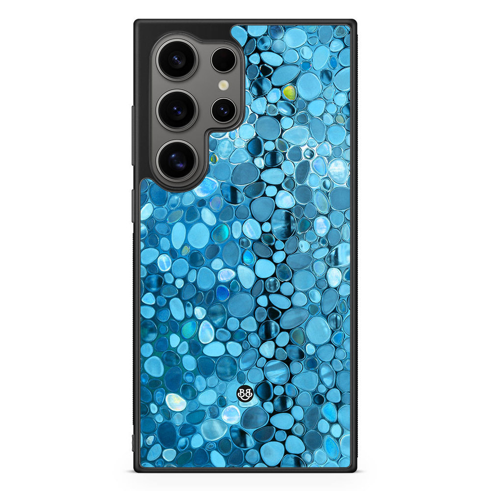 Samsung Galaxy S24 Ultra Case - Stained Glass Blue
