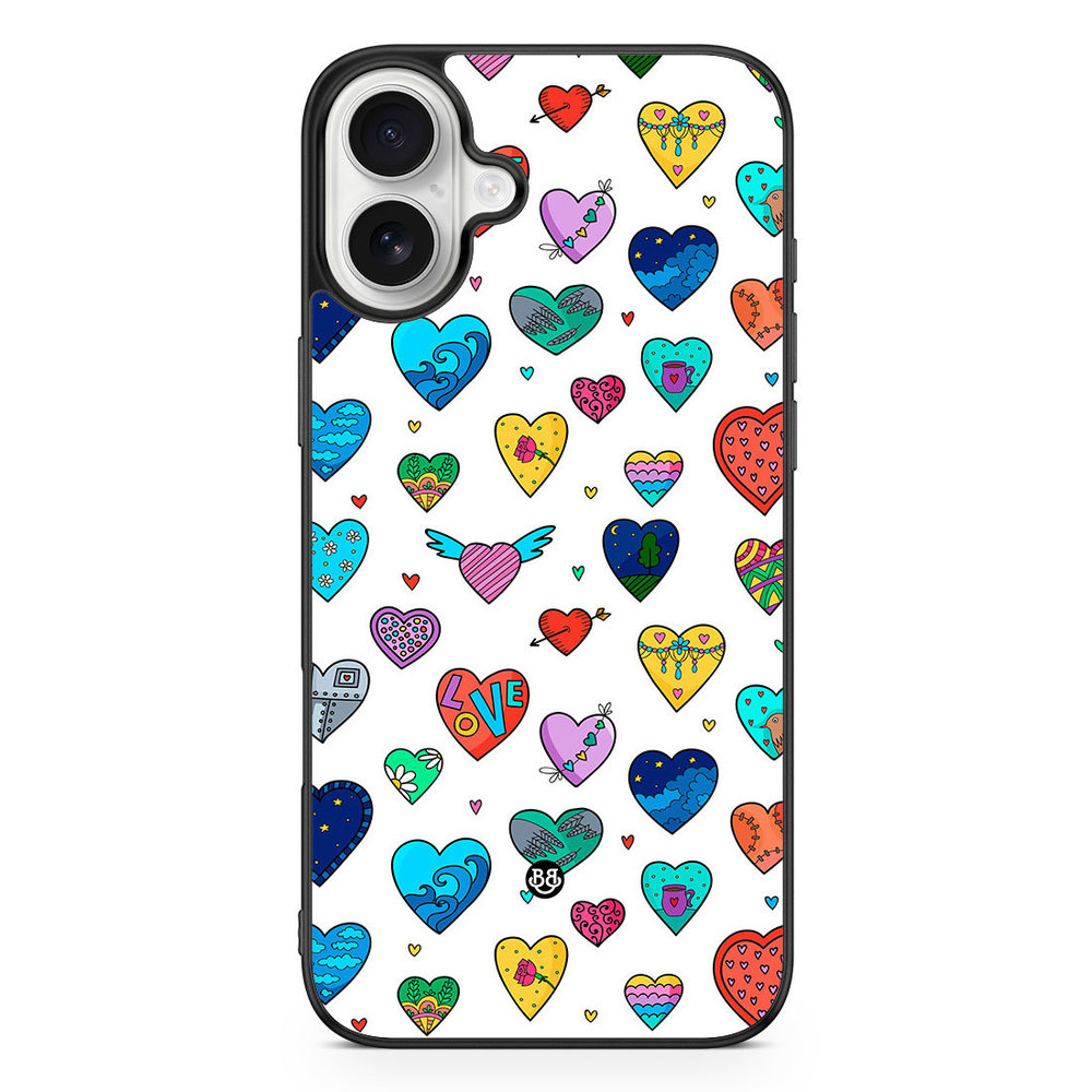 iPhone 16 Plus Case - Hearts