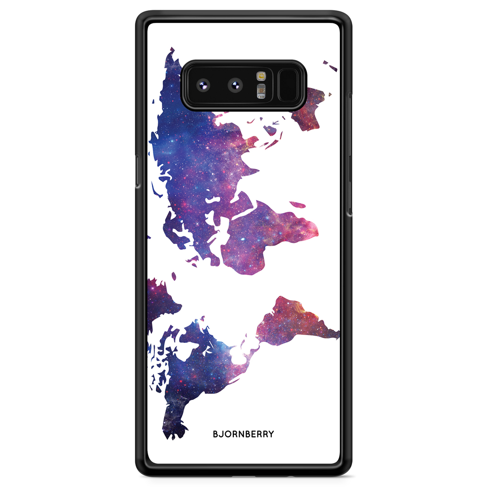 Samsung Galaxy Note 8 Case - World Map Space