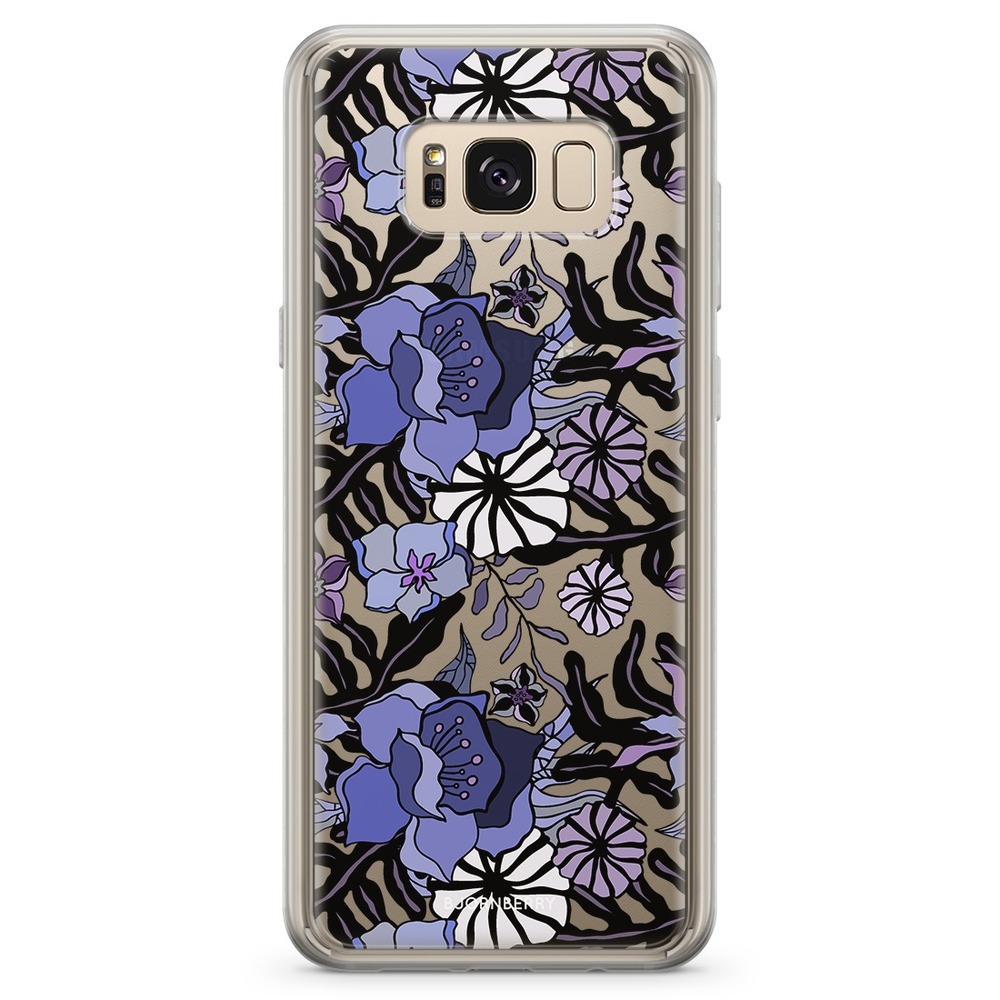 Samsung Galaxy S8 Fashion Skal - Lila Blommor