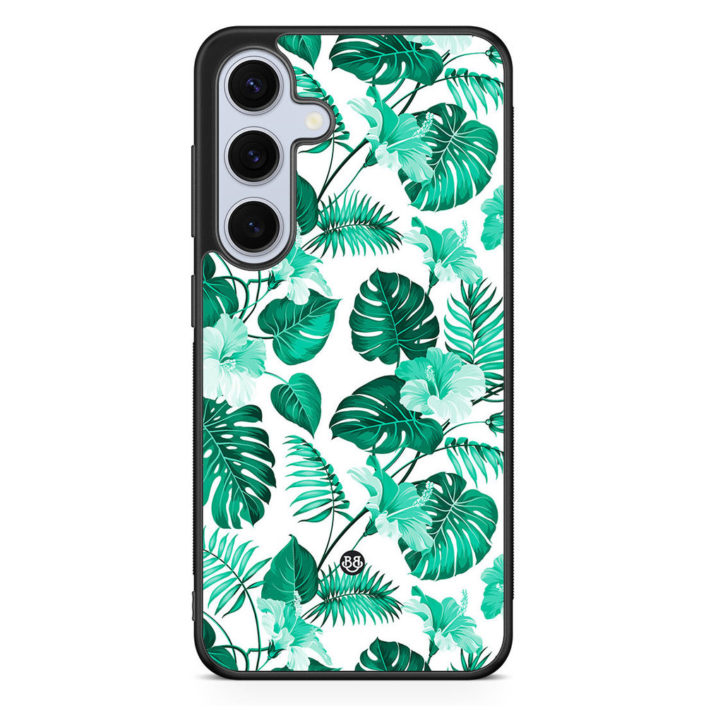 Samsung Galaxy S24 FE Case - Turquoise Flowers