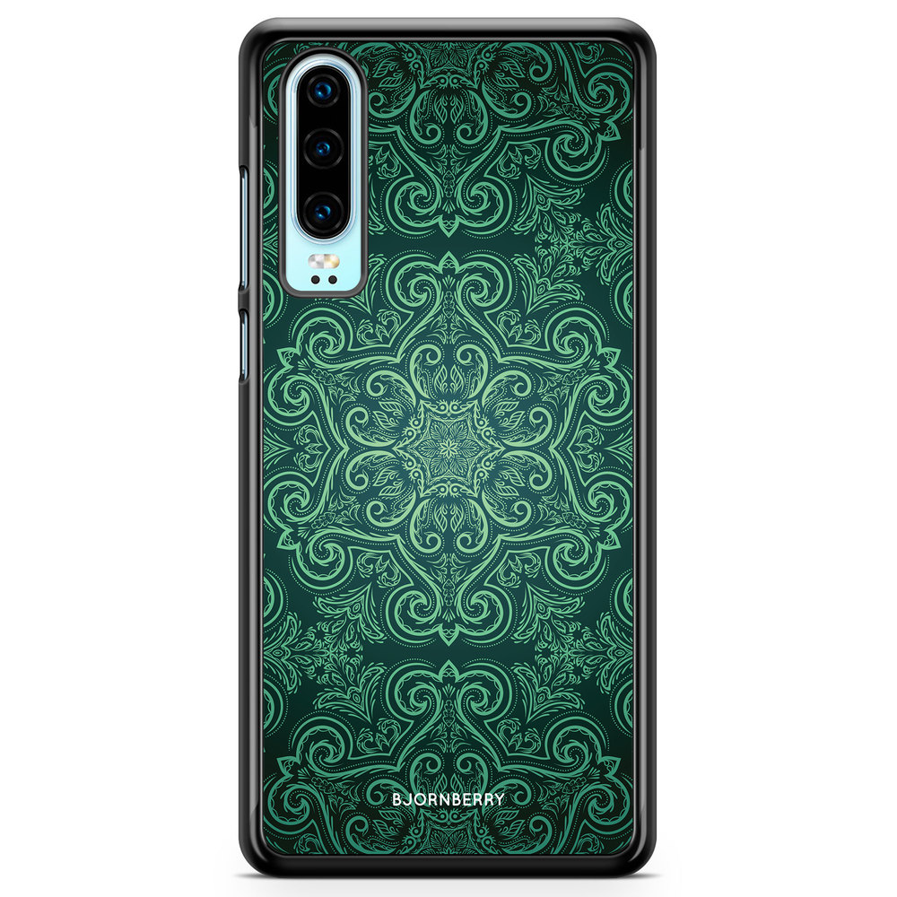 Huawei P30 Case - Green Retro Pattern
