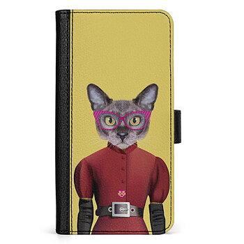 Xiaomi Redmi 10C Wallet Case - Hipster Cat