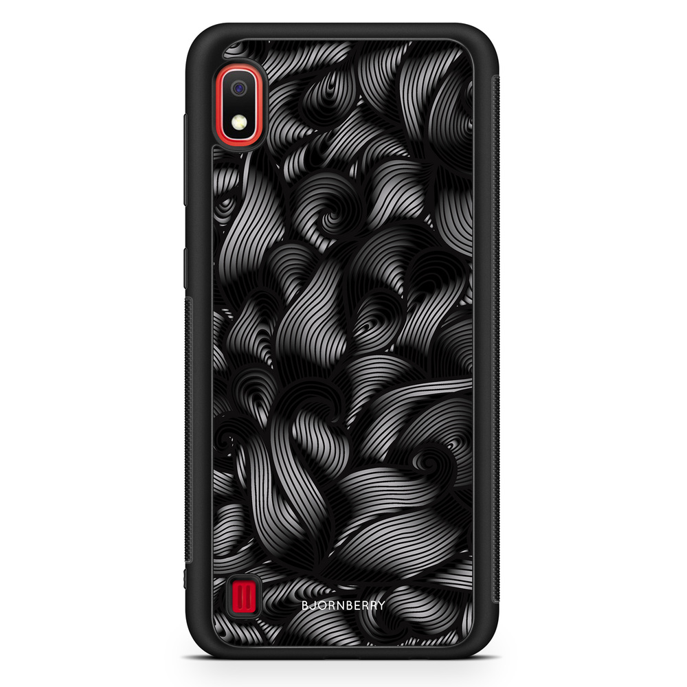 Samsung Galaxy A10 Case - Black Waves