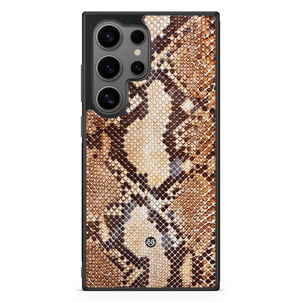 Samsung Galaxy S24 Ultra Case - Snakeskin Brown