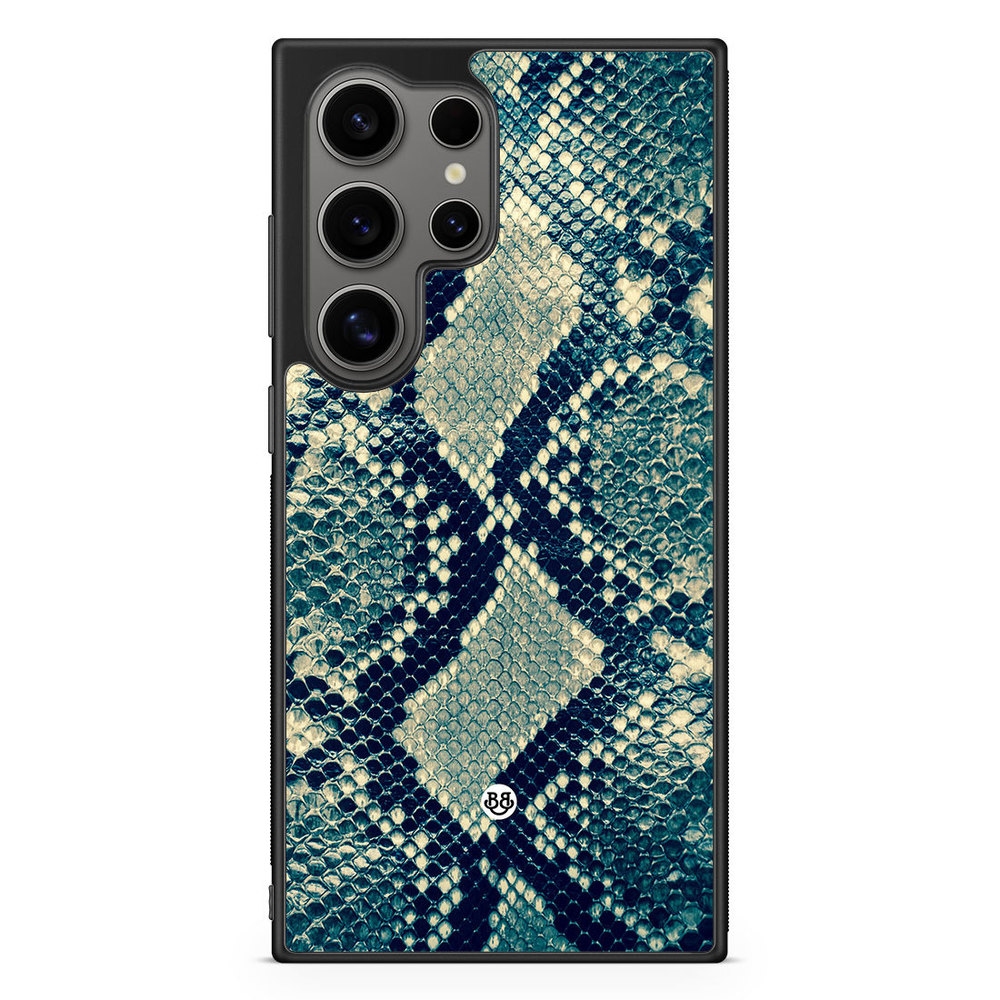 Samsung Galaxy S24 Ultra Case - Blue Snakeskin