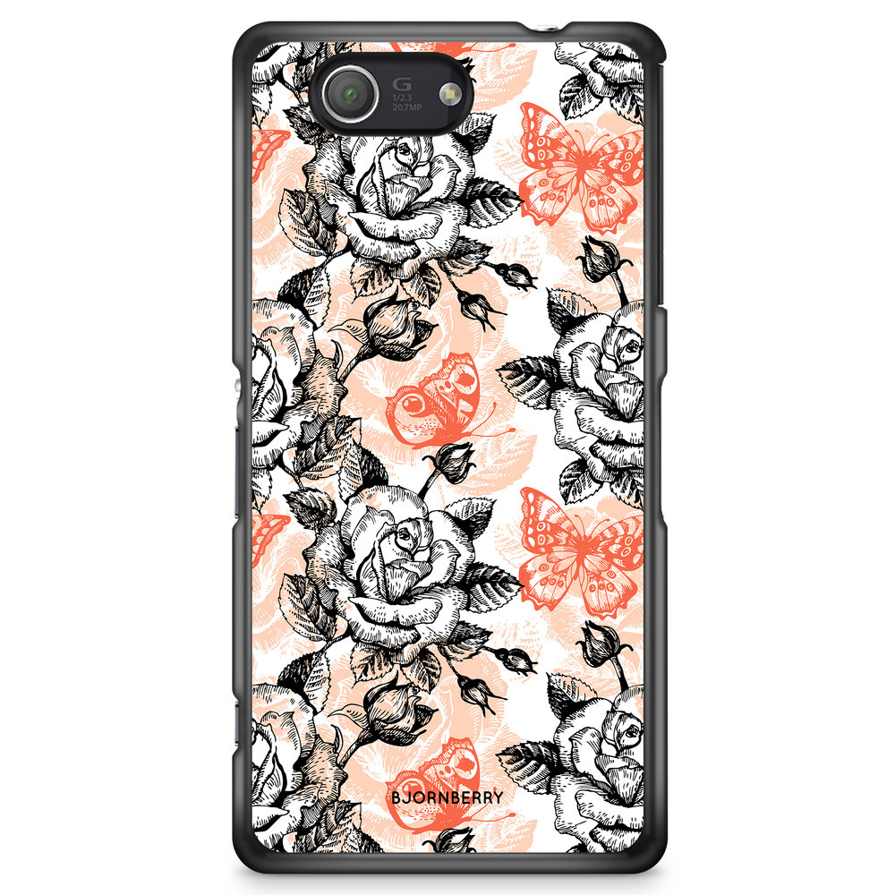 Sony Xperia Z3 Compact Case - Roses & Butterflies