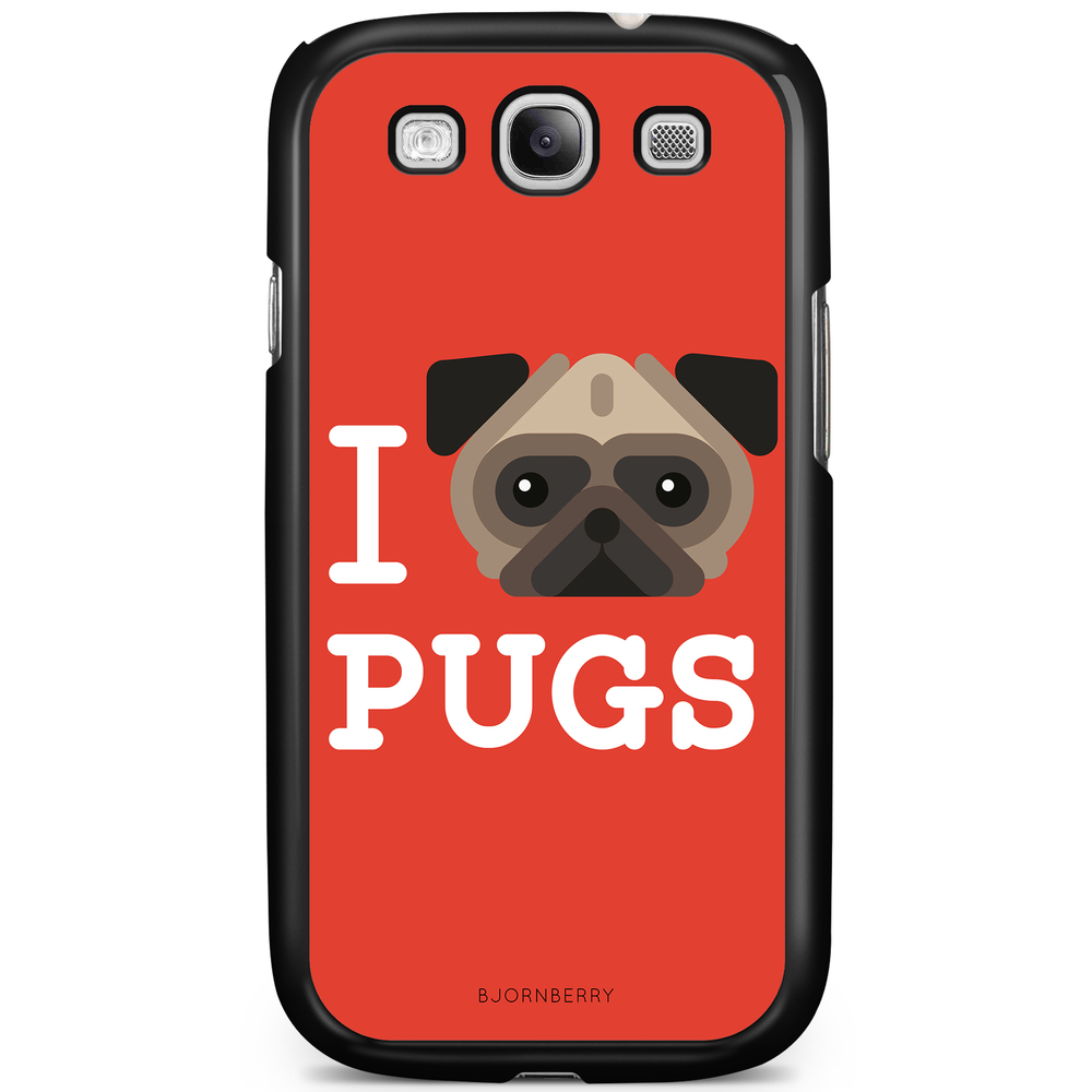 Samsung Galaxy S3 Mini Case - I Love Pugs