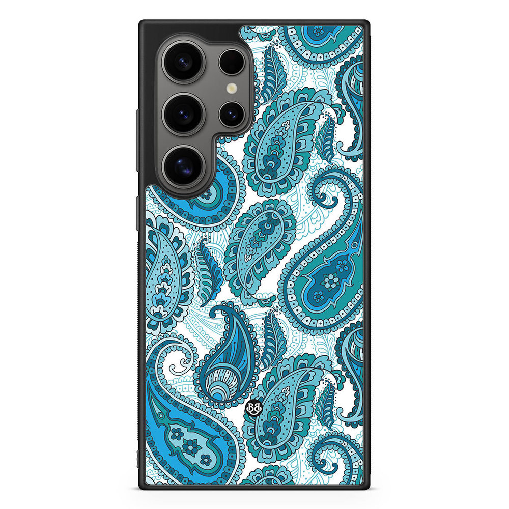 Samsung Galaxy S24 Ultra Case - Blue Paisley
