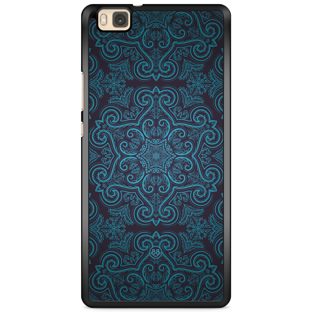 Huawei P8 Lite Case - Blue Retro Pattern