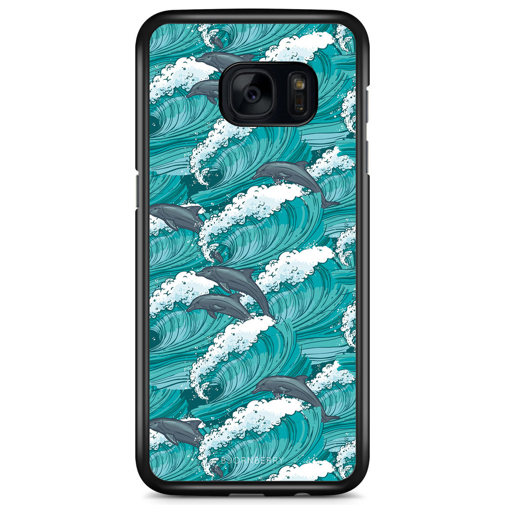 Samsung Galaxy S7 Case - Waves And Dolphins
