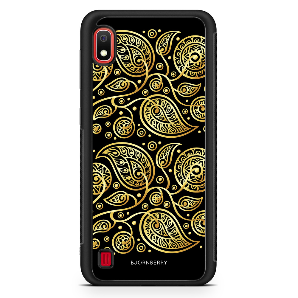 Samsung Galaxy A10 Case - Gold Flowers