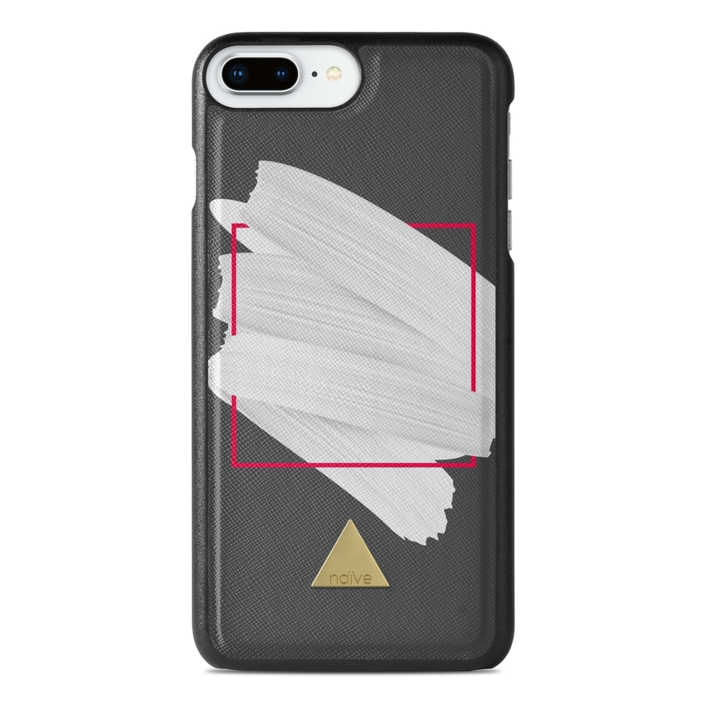 Naive iPhone 8 Plus Case - White Brush