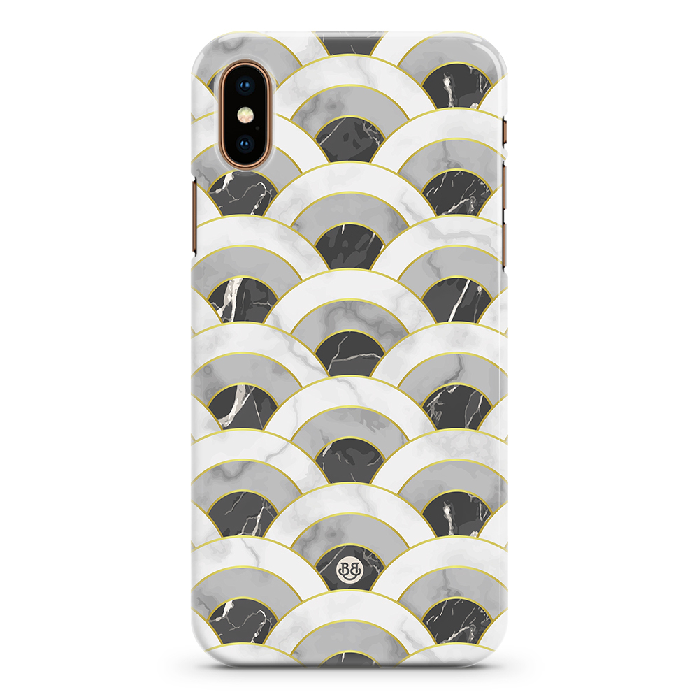 iPhone X / XS Premium Case - Marble Wave Dark