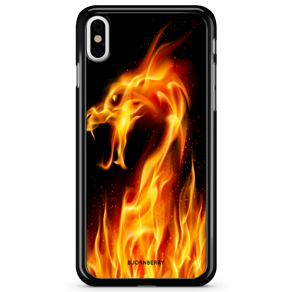 iPhone X / XS Case - Flames Dragon