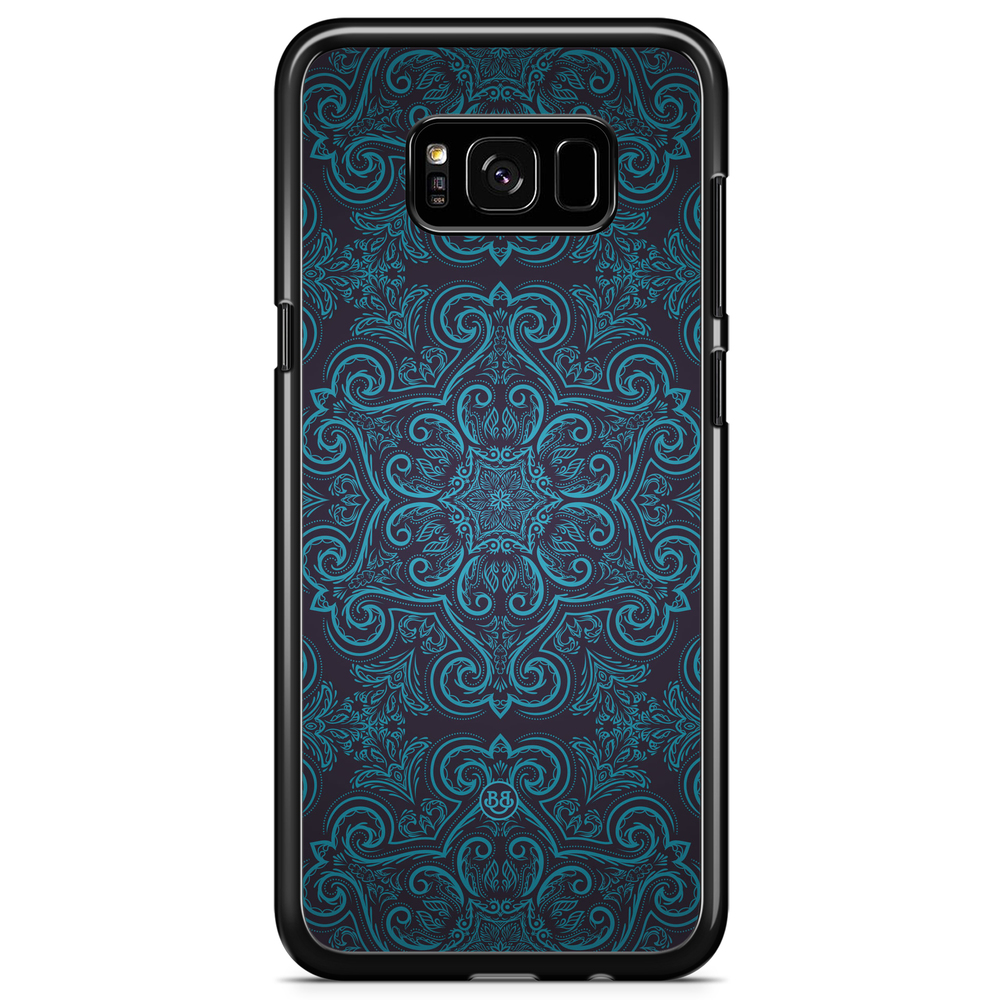 Samsung Galaxy S8 Plus Case - Blue Retro Pattern