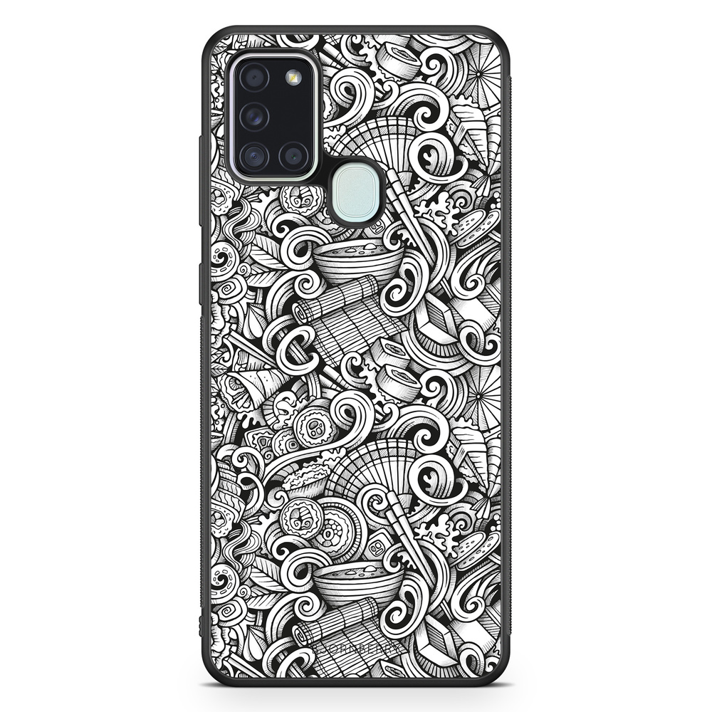 Samsung Galaxy A21s Case - Japanese Pattern