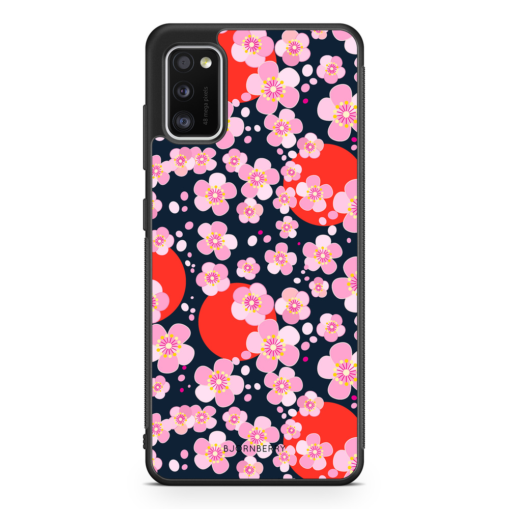 Samsung Galaxy A41 Case - Japanese Flowers