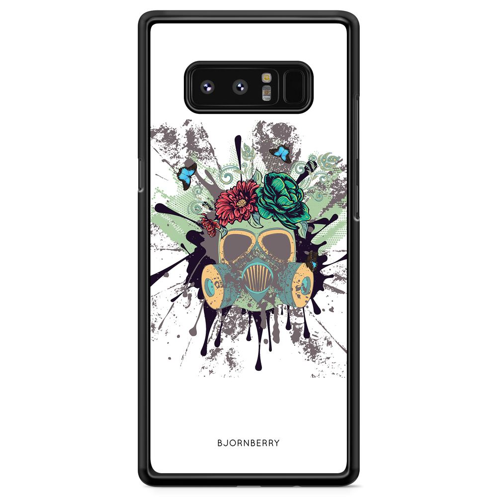 Samsung Galaxy Note 8 Case - Gas Mask Flowers