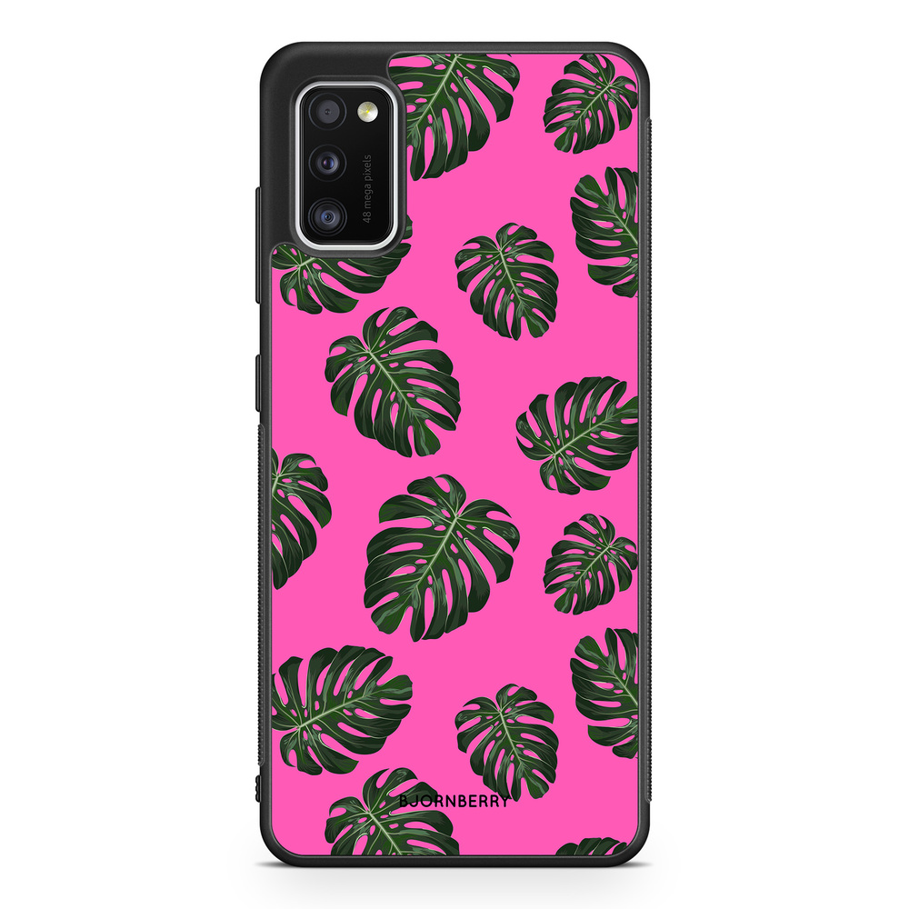 Samsung Galaxy A41 Case - Monstera Pink