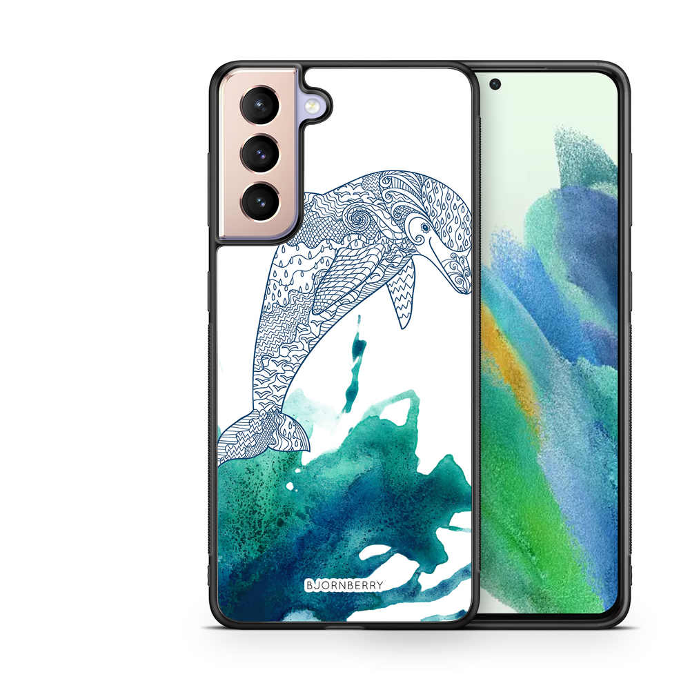 Samsung Galaxy S21 FE 5G Case - Mandala Dolphine