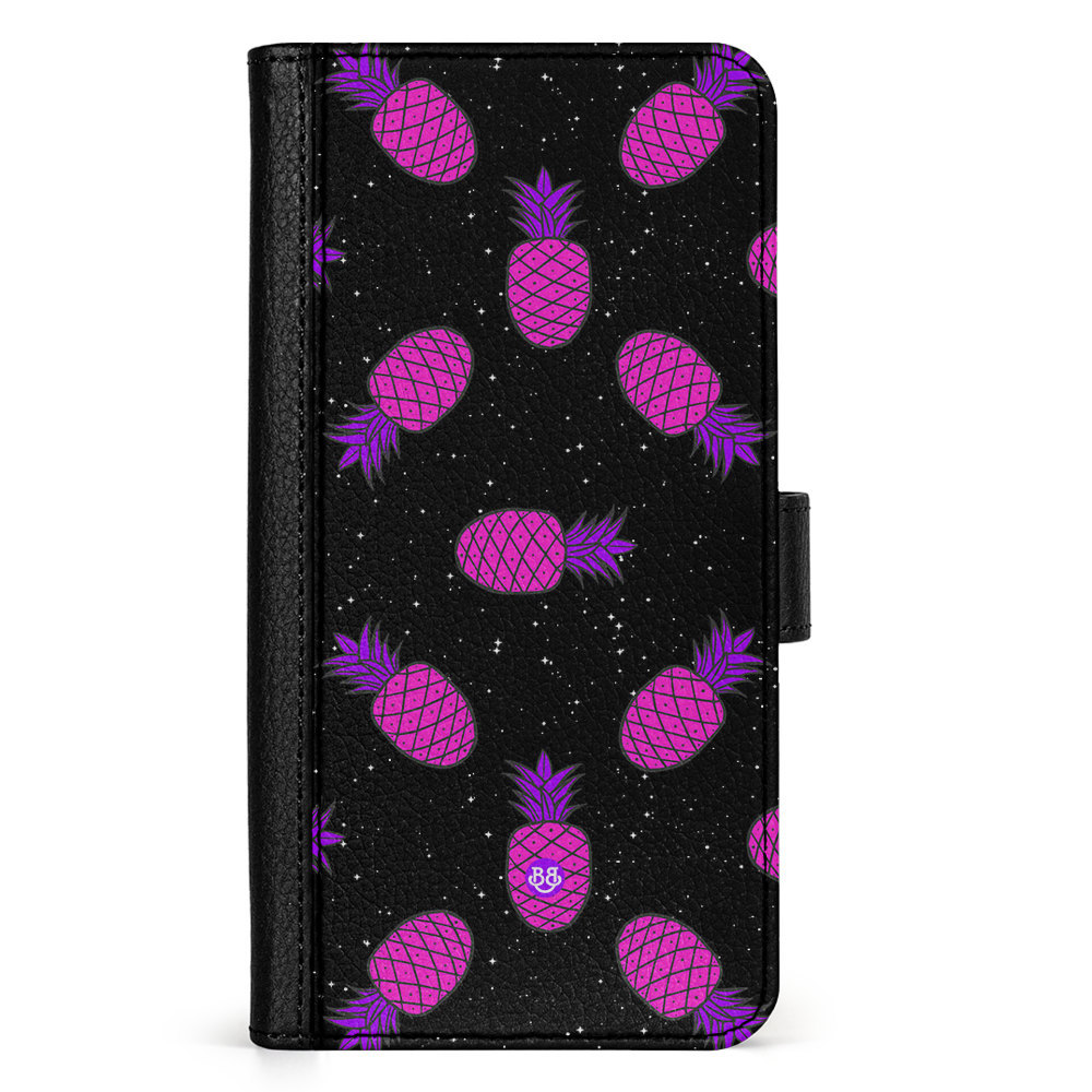 Samsung Galaxy A55 Wallet Case - Space Pineapple