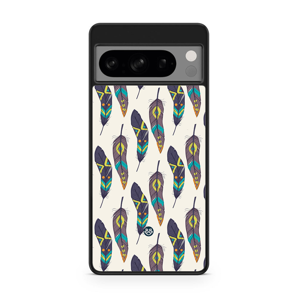 Google Pixel 8 Pro Case - Ethnic Feathers