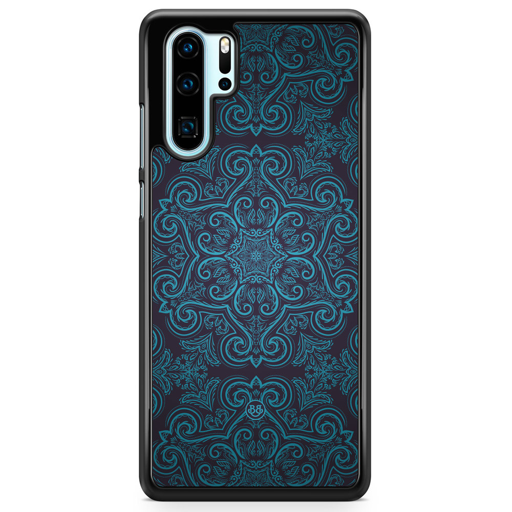 Huawei P30 Pro Case - Blue Retro Pattern
