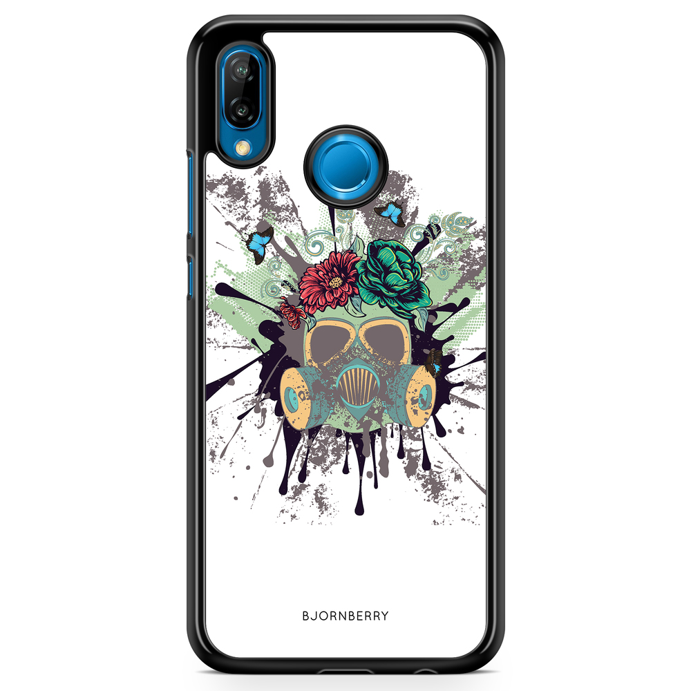 Huawei P20 Lite Case - Gas Mask Flowers
