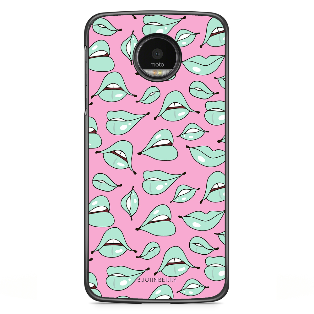 Motorola Moto G5S Plus Case - Green Lips