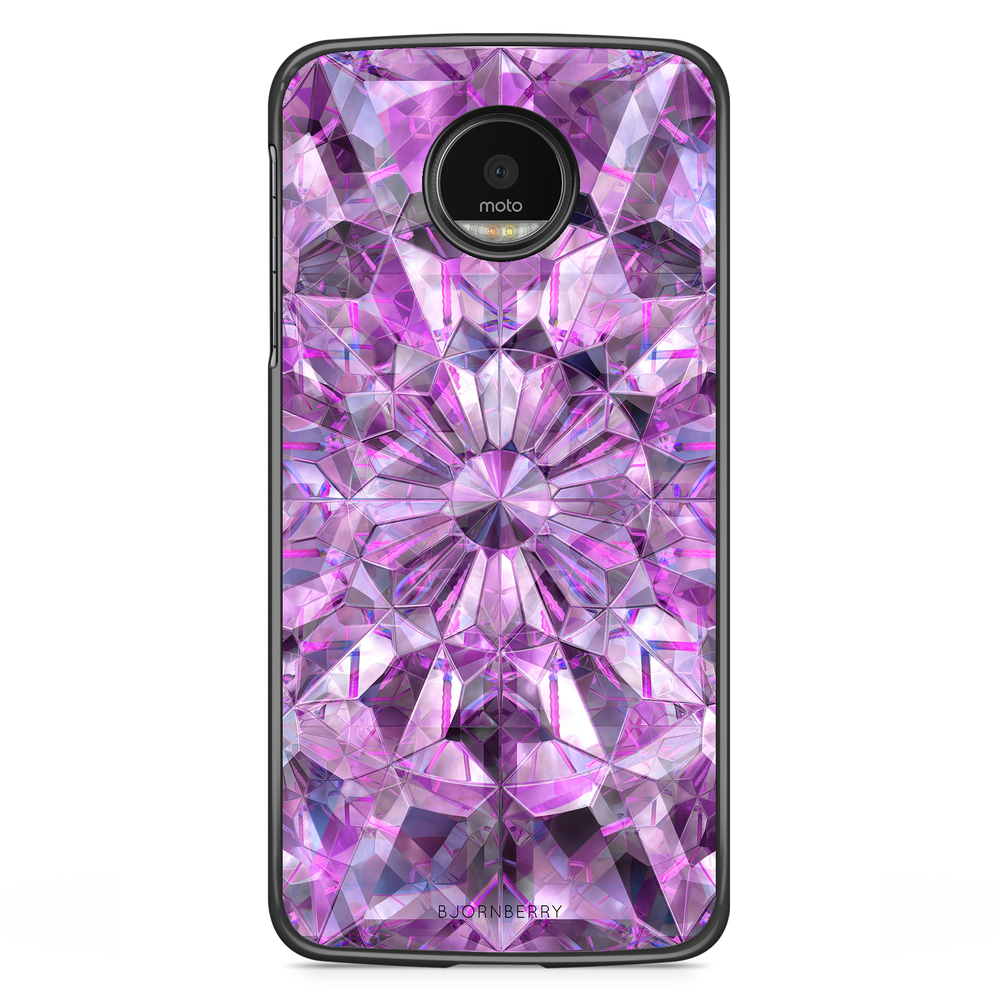 Motorola Moto G5S Plus Case - Purple Crystals